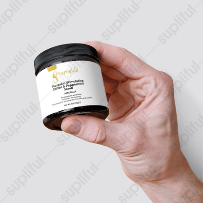 Purraskin Stimulating Coffee & Peppermint Scrub