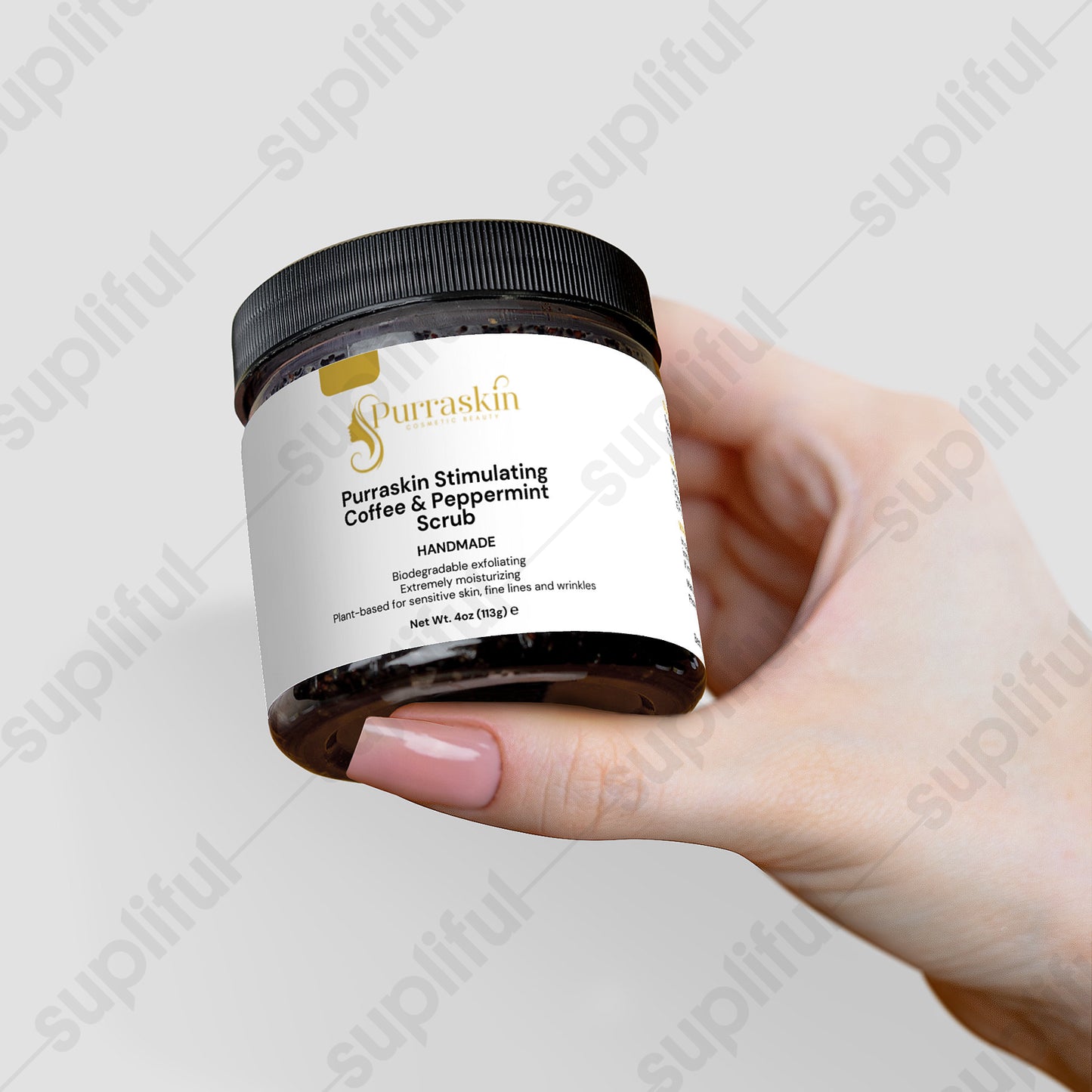 Purraskin Stimulating Coffee & Peppermint Scrub