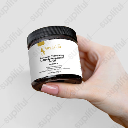 Purraskin Stimulating Coffee & Peppermint Scrub