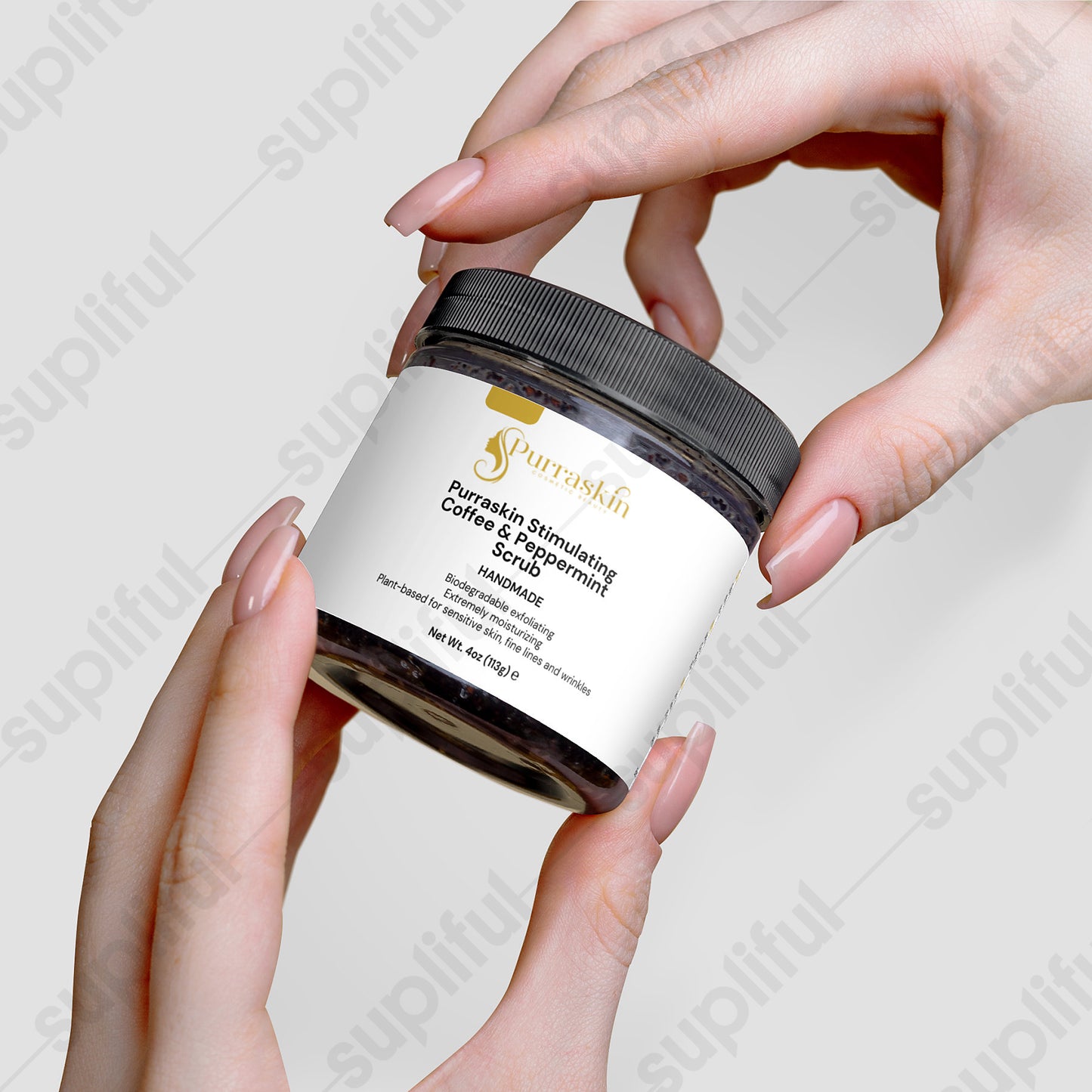 Purraskin Stimulating Coffee & Peppermint Scrub