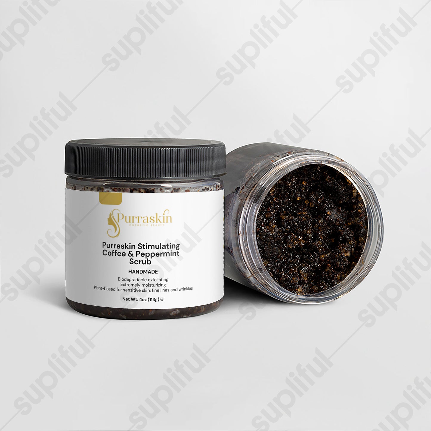 Purraskin Stimulating Coffee & Peppermint Scrub